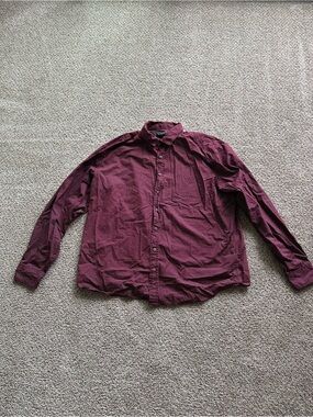 Gentlemen's Outfitters men's size 2X burgundy with white polka dot shirt